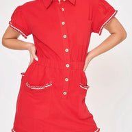 Cherry Red Versatile Dress