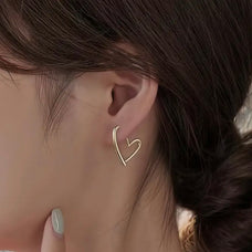 Heart Hoop Earrings
