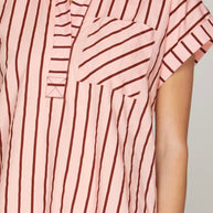 Blush and Bold Striped Dress