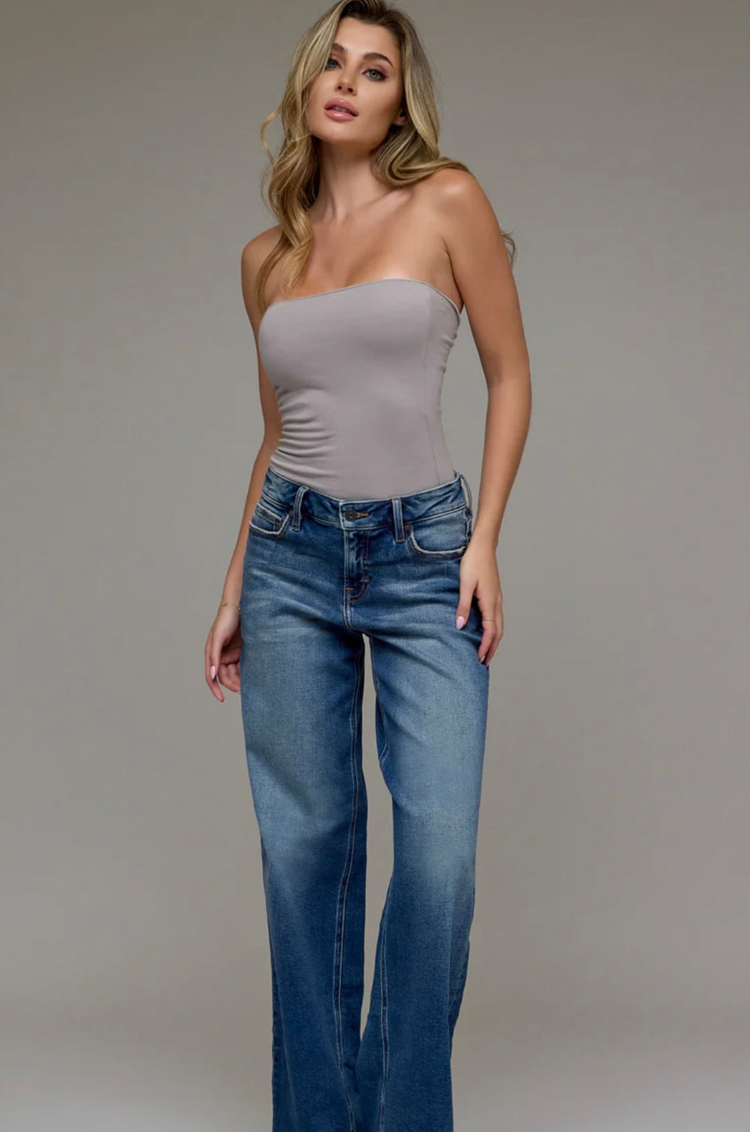 Hidden Dark Vintage Midrise Dad Jean