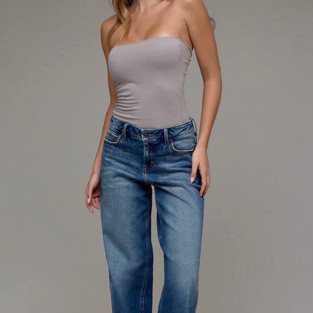 Hidden Dark Vintage Midrise Dad Jean