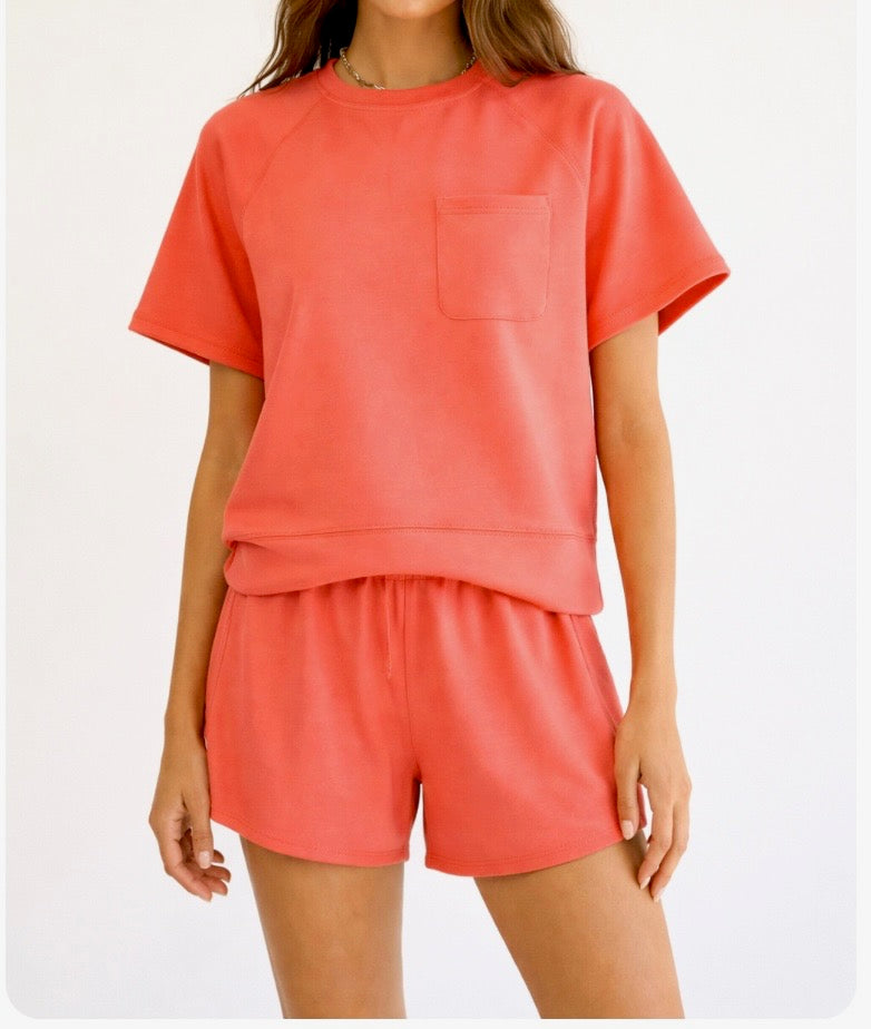 Coral Short Set by Greii