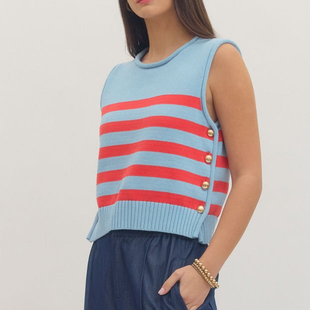 Harbor Breeze Sleeveless Sweater