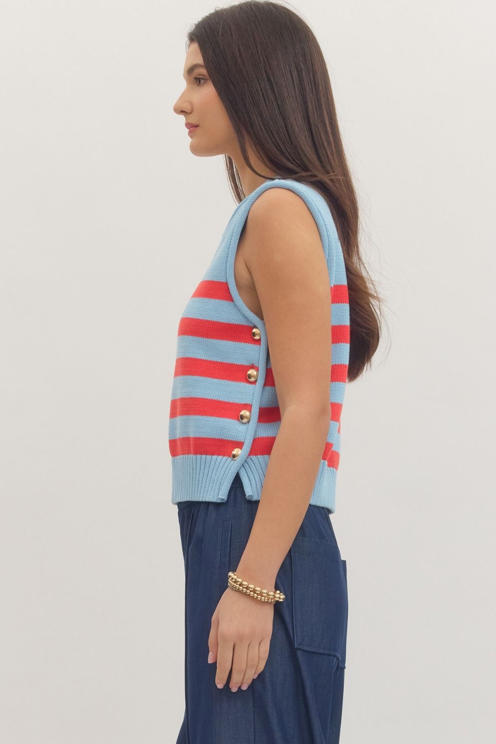 Harbor Breeze Sleeveless Sweater