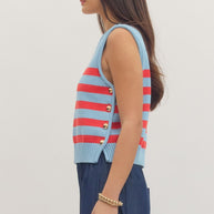 Harbor Breeze Sleeveless Sweater