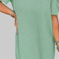 Mint Ribbed Shift Dress
