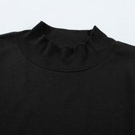 Yellow Solid Color High Neck Cap Sleeve Loose Top