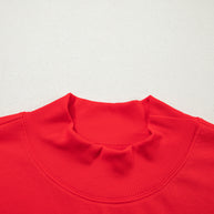 Yellow Solid Color High Neck Cap Sleeve Loose Top