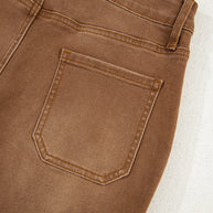 Breen Cropped High Rise Wide Leg Jeans