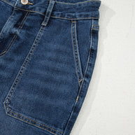 Breen Cropped High Rise Wide Leg Jeans