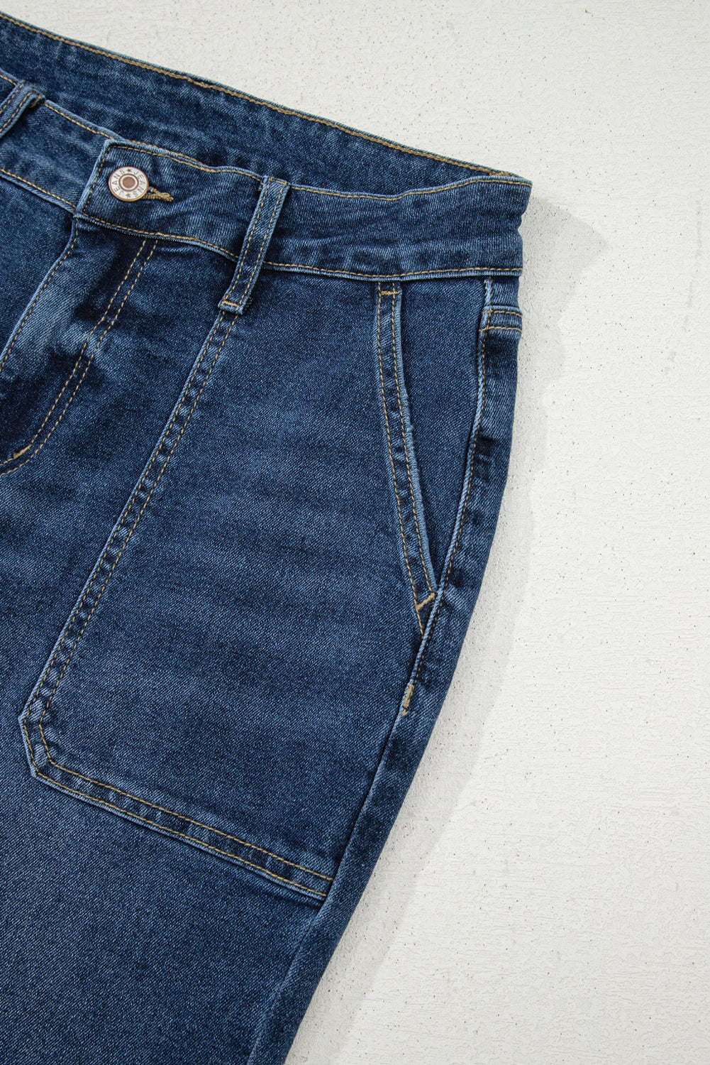 Breen Cropped High Rise Wide Leg Jeans