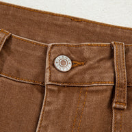 Breen Cropped High Rise Wide Leg Jeans