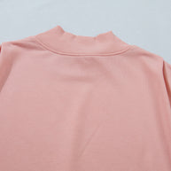 Yellow Solid Color High Neck Cap Sleeve Loose Top