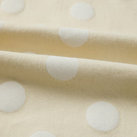 Sky Blue Polka Dot Print Raw Hem Shift Jeans