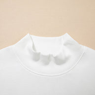 Yellow Solid Color High Neck Cap Sleeve Loose Top