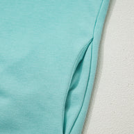 Yellow Solid Color High Neck Cap Sleeve Loose Top
