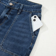 Breen Cropped High Rise Wide Leg Jeans